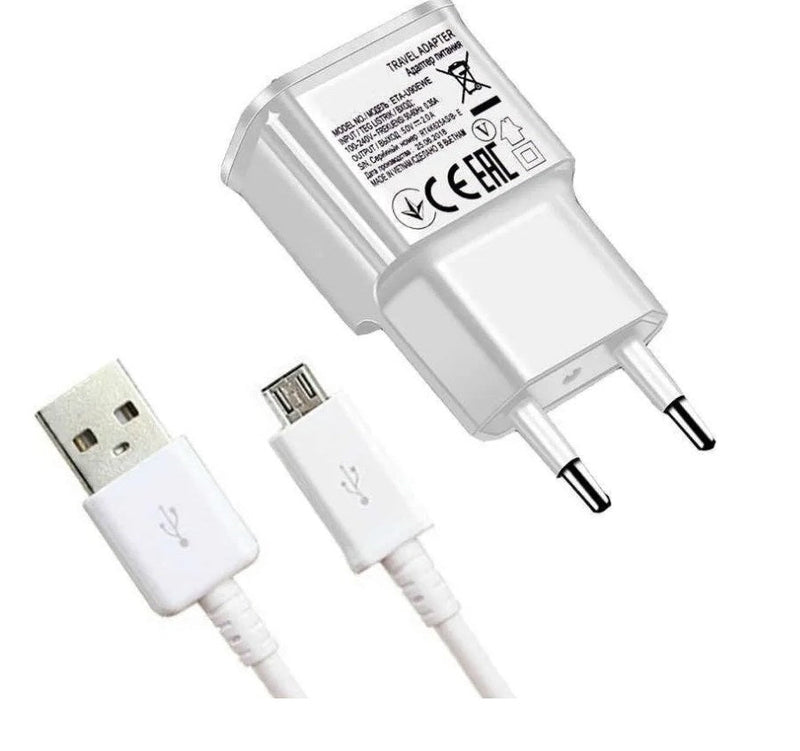 Cargador Celular De Pared con Cable Carga Rápida Micro USB