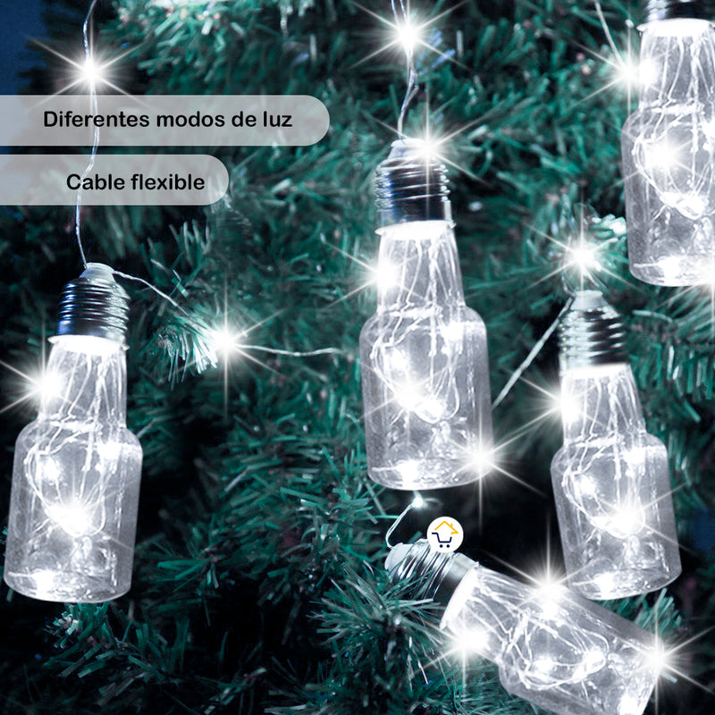 ¡Ilumina tu Navidad con la Guirnalda de Luces Micro LED en Botellas!