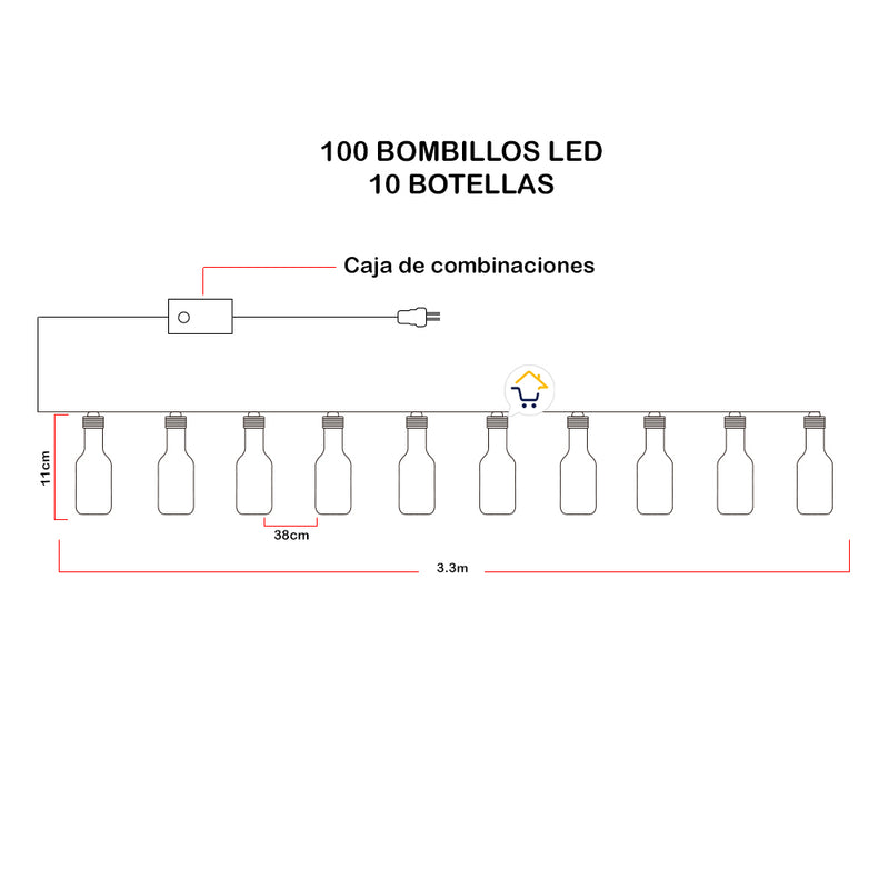 ¡Ilumina tu Navidad con la Guirnalda de Luces Micro LED en Botellas!