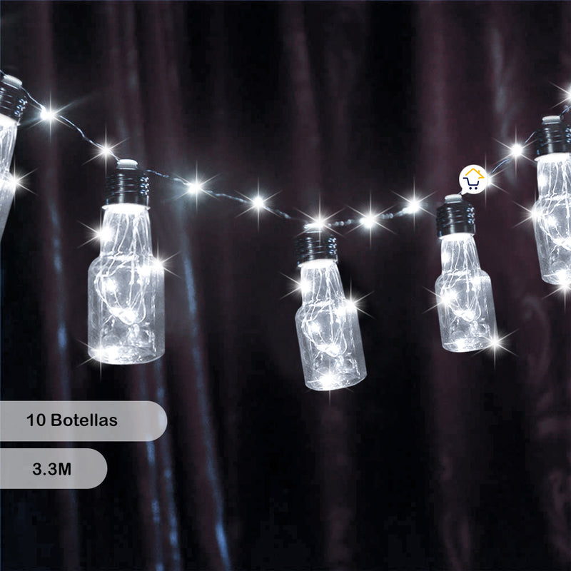 ¡Ilumina tu Navidad con la Guirnalda de Luces Micro LED en Botellas!