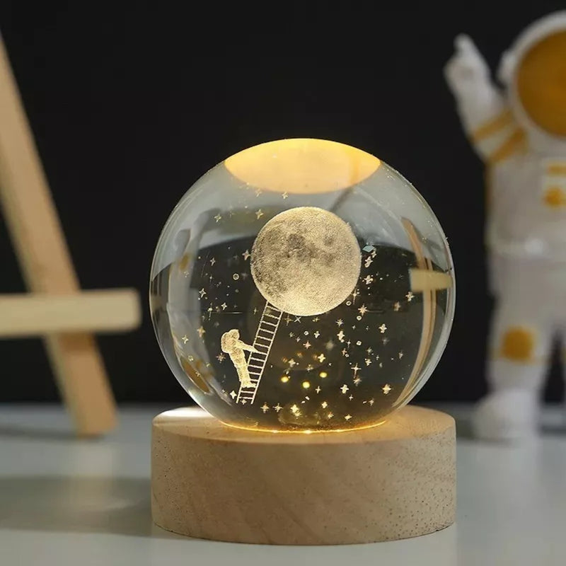 Descubre el Universo en Casa con la Lámpara Esfera 3D – Astronauta en la Luna!