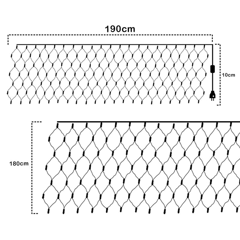 ¡Ilumina tu Navidad con las Luces Malla LED de 300 Luces!